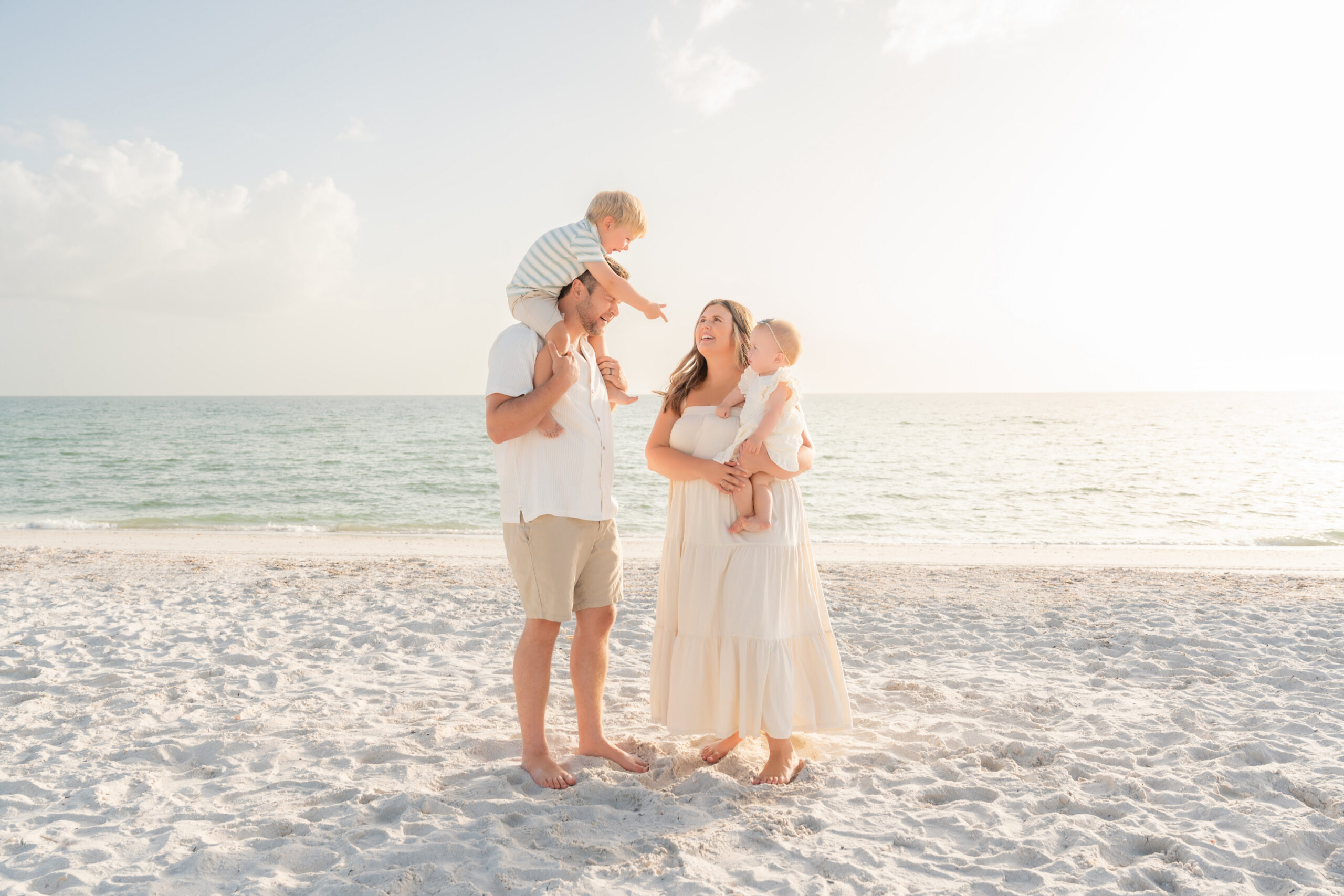 family photos on the beach in Fort Myers